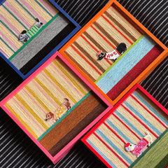 Coral Stripe Pup Wander