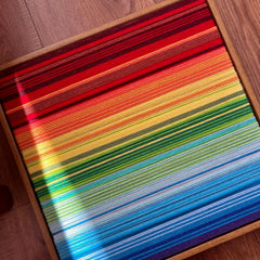 Rainbow - Textile Art #SQ004