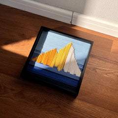 Golden Mountain Sunrise — Fiber Art