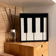 Little Black Piano — Fiber Art