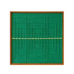 Green Shadow Weave — Fiber Art