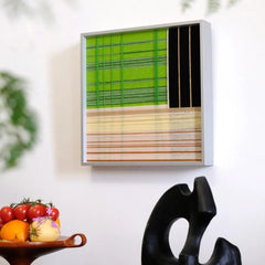 Night River Lantern — Fiber Art