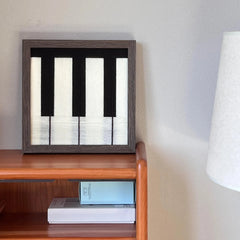 Little Black Piano — Fiber Art
