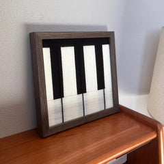 Little Black Piano — Fiber Art