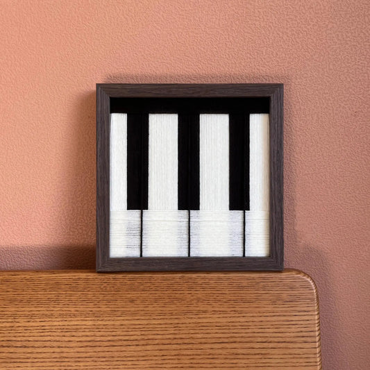 Little Black Piano — Fiber Art
