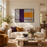 Purple Gold - Textile Art #RE073