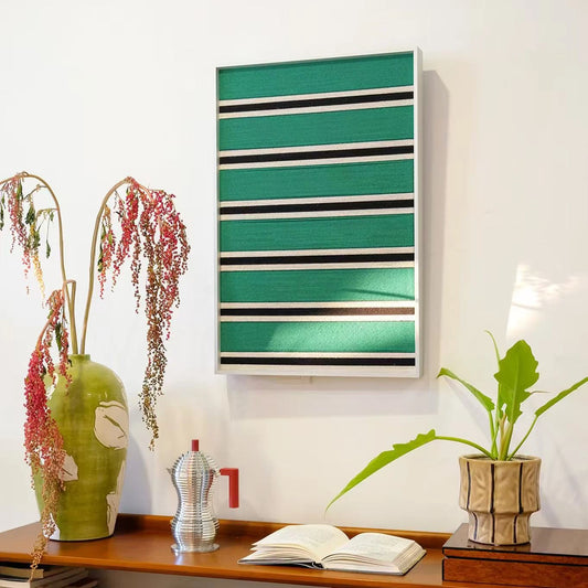 "Through the Misty Forest" — Textured Fiber Wall Art