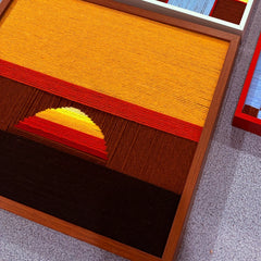 “Sunrise” - Textured Fiber Wall Art