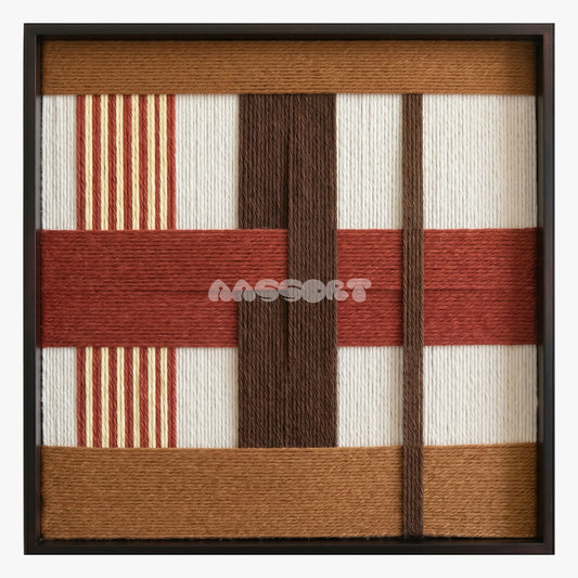 Terracotta Script - Textile Art #SQ090