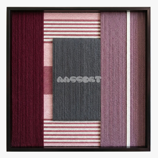 Burgundy Overture - Textile Art #SQ098