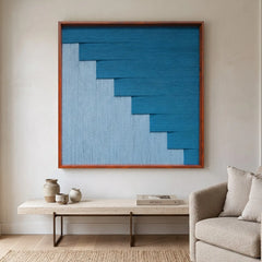 Azure Sky Woven - Textile Art #SQ048