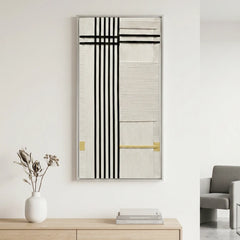 “The Monologue” - Textured Fiber Wall Art