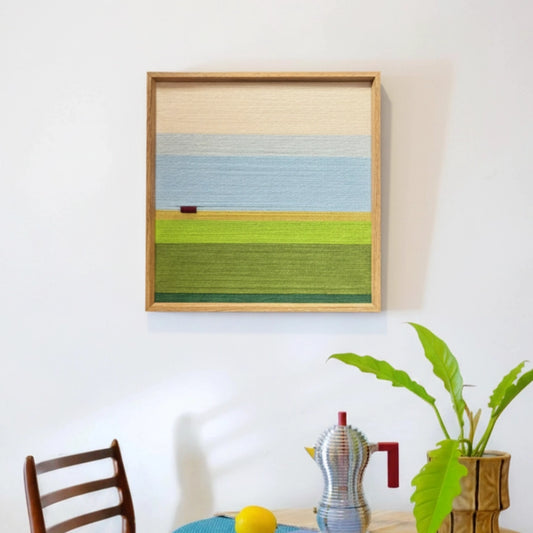 "Whispering Fields" — Textured Fiber Wall Art
