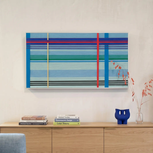 "Summer Story" — Textured Fiber Wall Art