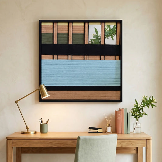 "Outside The Window" — Textured Fiber Wall Art