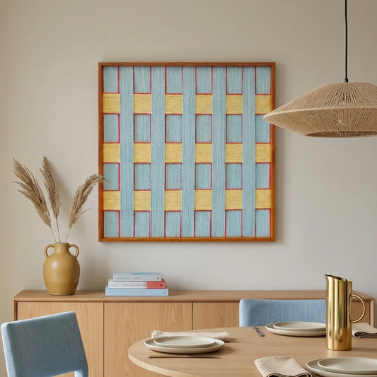 "Afternoon Window" — Textured Fiber Wall Art