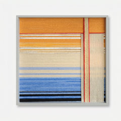 "Love at Sunset" — Textured Fiber Wall Art