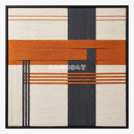 Terracotta Dusk - Textile Art #SQ114