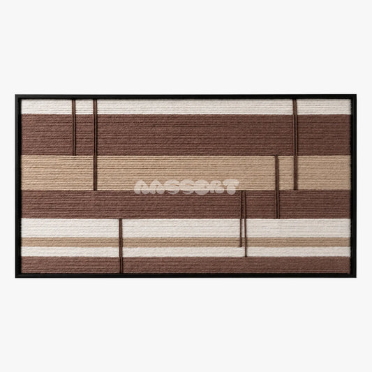 Cocoa Strata - Textile Art #RE037