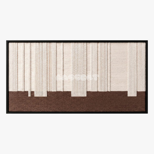Ivory Rhythm - Textile Art #RE041