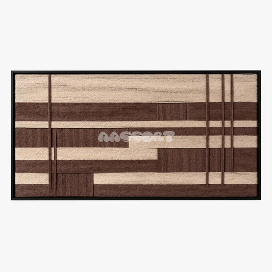 Cocoa Grid - Textile Art #RE042