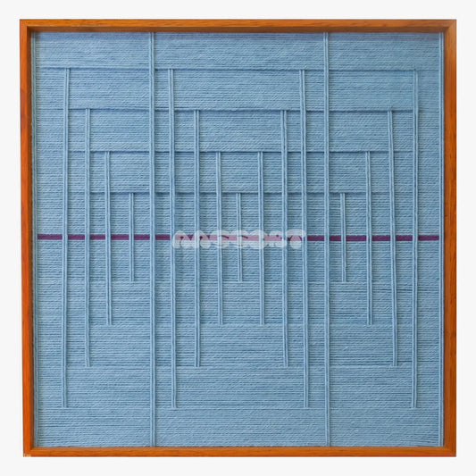 Blue Bridge - Textile Art #SQ024