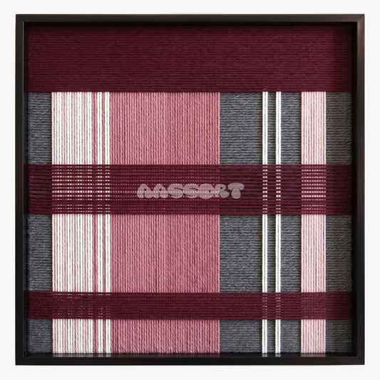 Merlot Veil - Textile Art #SQ133