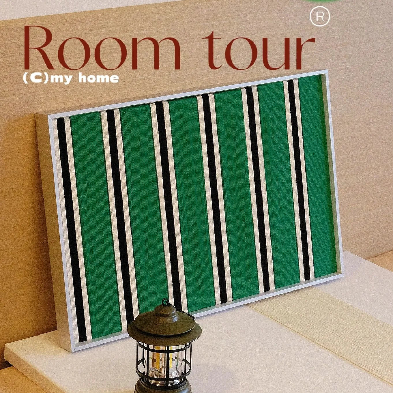 "Through the Misty Forest - Handcrafted Weave Painting Art"