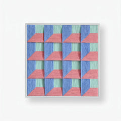 "Whispering Bricks" — Textured Fiber Wall Art