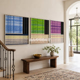 Night River Lantern fiber artwork made with soft cotton cord styled as a calming focal point in a contemporary home.