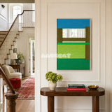 Riverside RE006 soft cotton cord mirror art displayed in a light-filled interior with natural colors.
