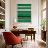 Through the Misty Forest RE008 abstract botanical textile artwork presented in a refined contemporary interior.