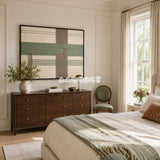 Sage Crossing RE027 soft cotton cord wall art displayed in a serene home setting with soft natural tones.