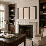Eternal Colonnade architectural fiber artwork styled as a grounded focal point in a contemporary home.