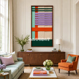 Sedona Twilight desert-inspired textile wall art displayed in a warm sophisticated interior.