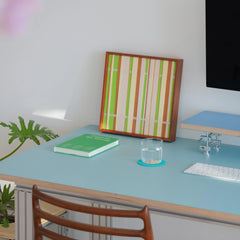 Tree Ah Tree wall art on wooden windowsill with natural sunlight streaming in