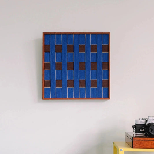 "Tranquil Midnight Paris" — Textured Fiber Wall Art