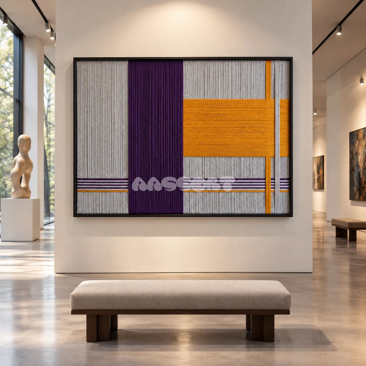 Purple Gold - Textile Art #RE073