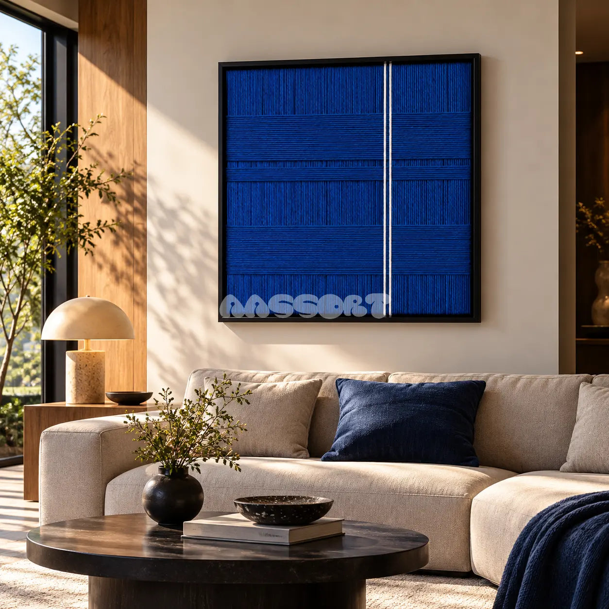 Deep Blue - Textile Art #SQ166