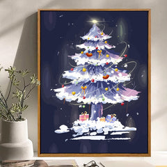 Creative DIY Christmas Tree Painting Kit – Fun Holiday Art Project