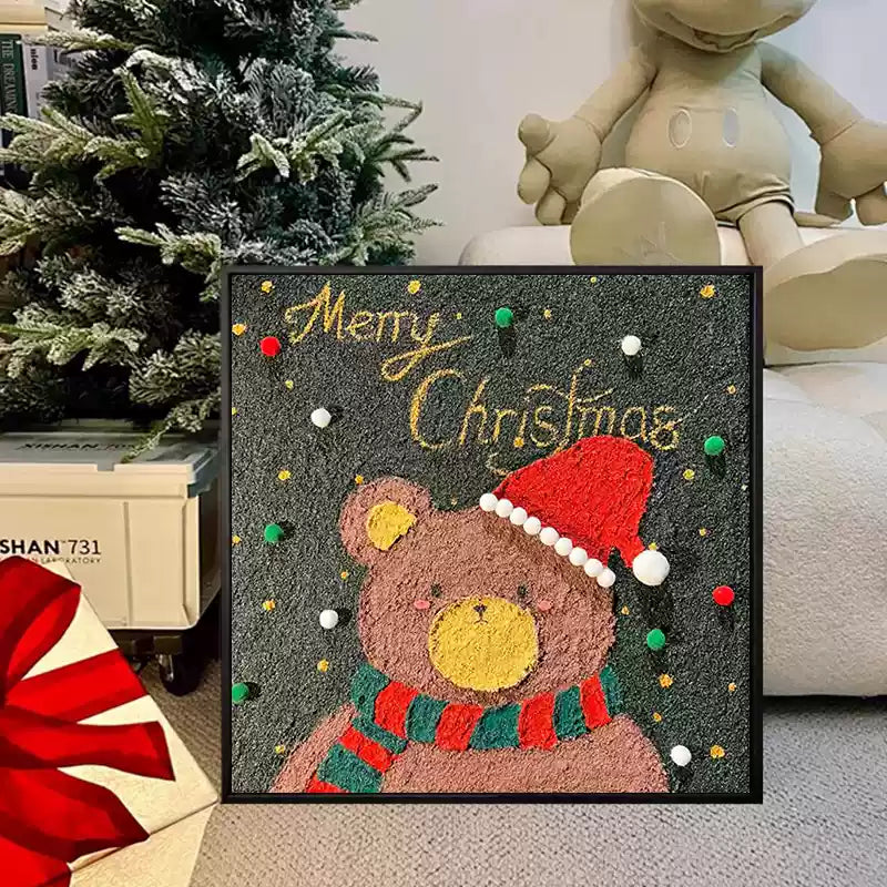 Aassort Christmas Bear Painting Kit – Festive DIY Craft for Families