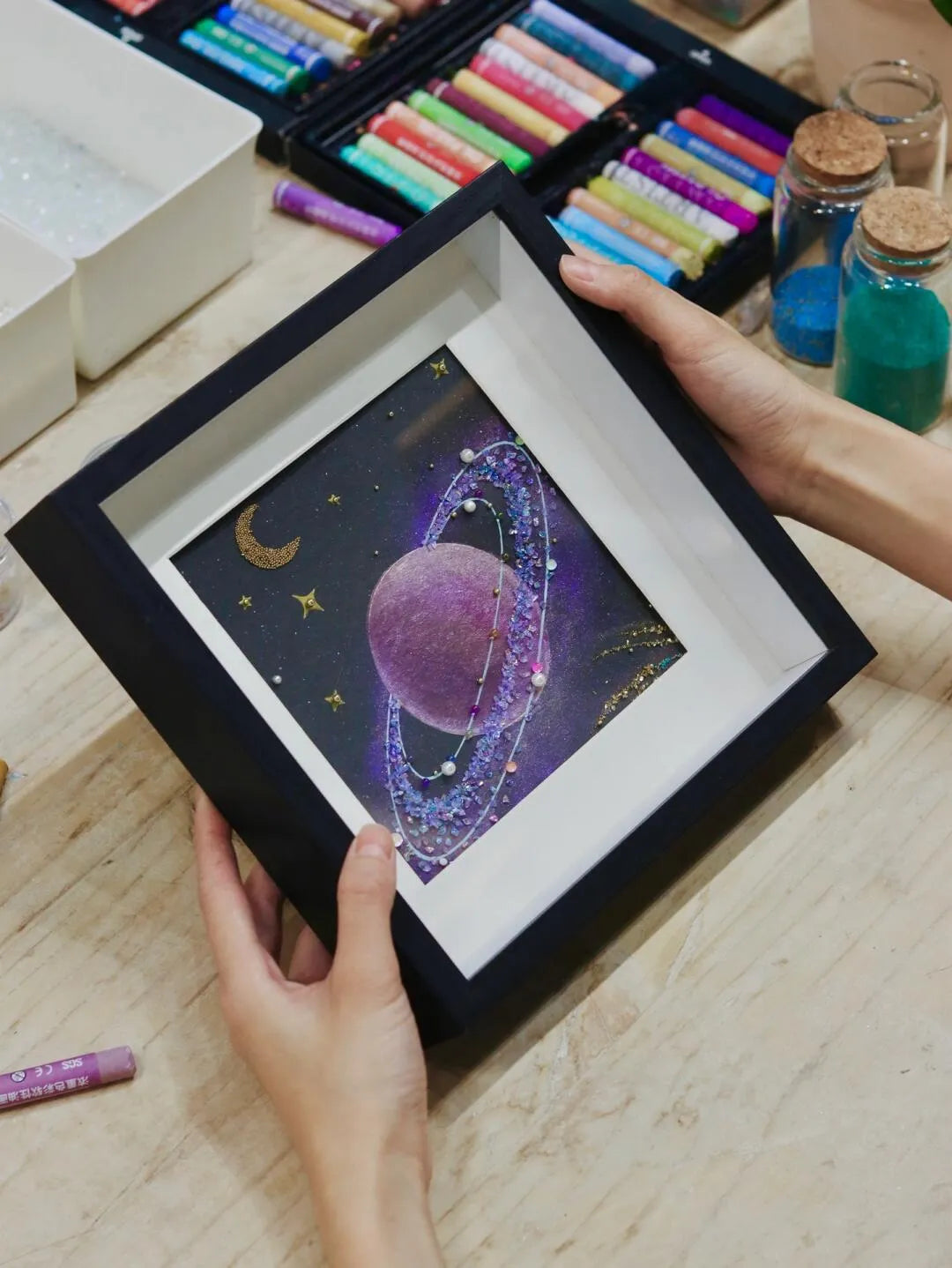 Purple Asteroid Painting Kit – DIY Cosmic Art | Create Stunning Purple Space Rocks