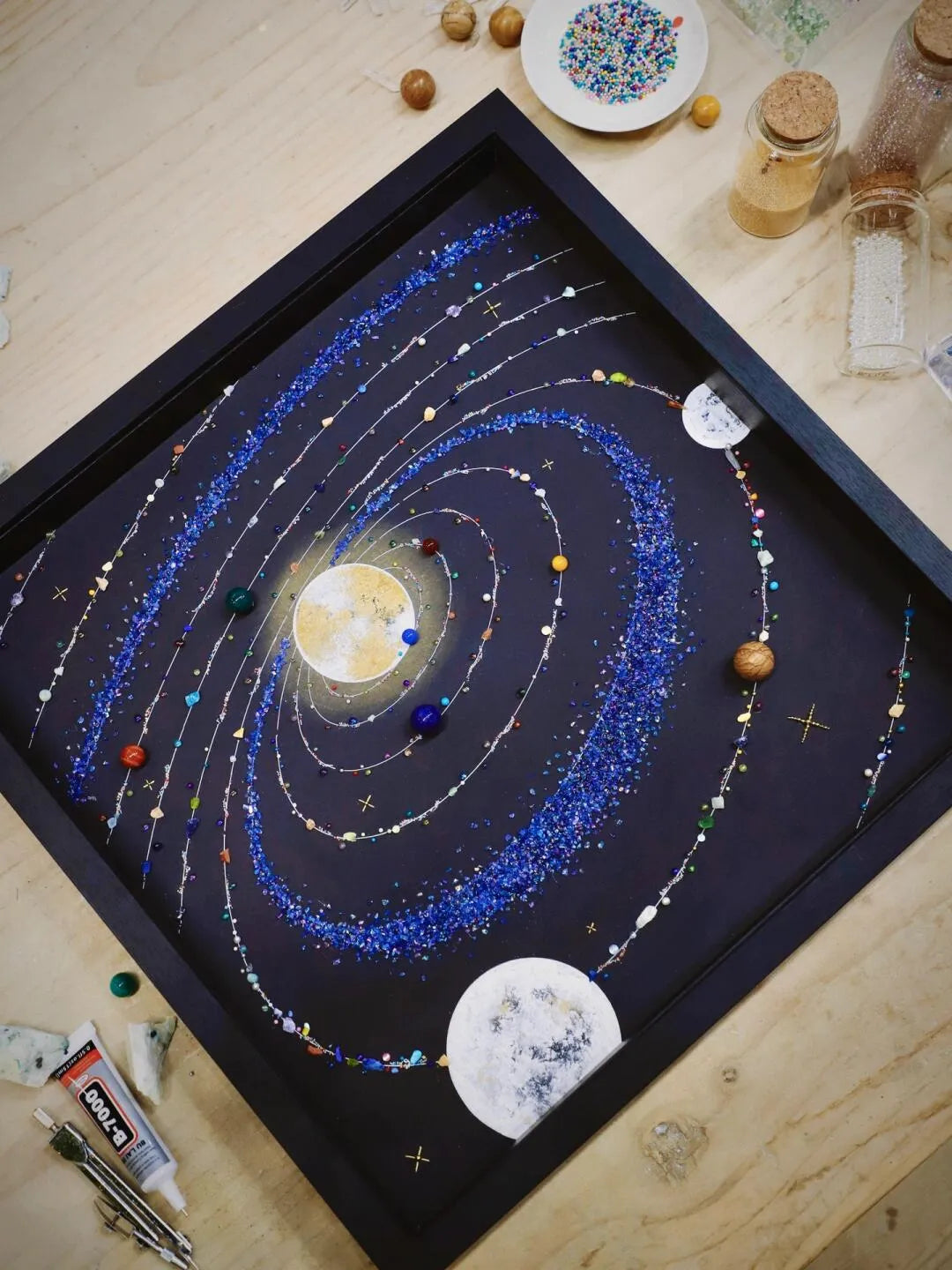 Blue Solar System Planet Painting Kit – DIY Cosmic Planet Art | Create Stunning Blue Planet