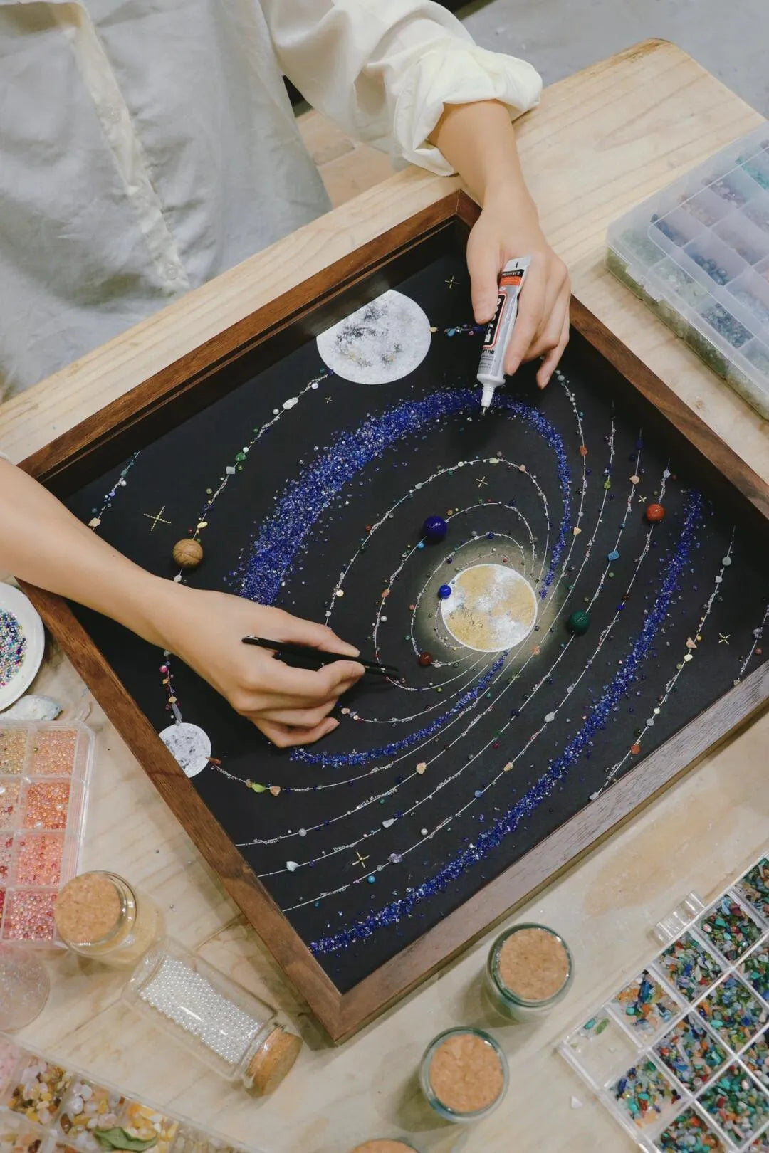 Blue Solar System Planet Painting Kit – DIY Cosmic Planet Art | Create Stunning Blue Planet