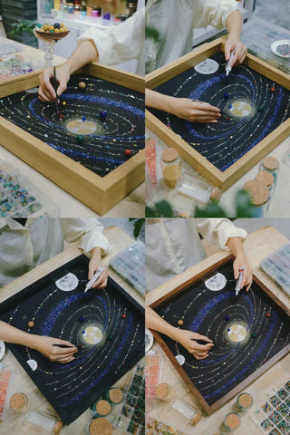 Blue Solar System Planet Painting Kit – DIY Cosmic Planet Art | Create Stunning Blue Planet