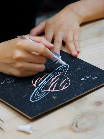 Glow-in-the-Dark Asteroid Painting Kit – Create Luminous Space Art | DIY Cosmic Glow