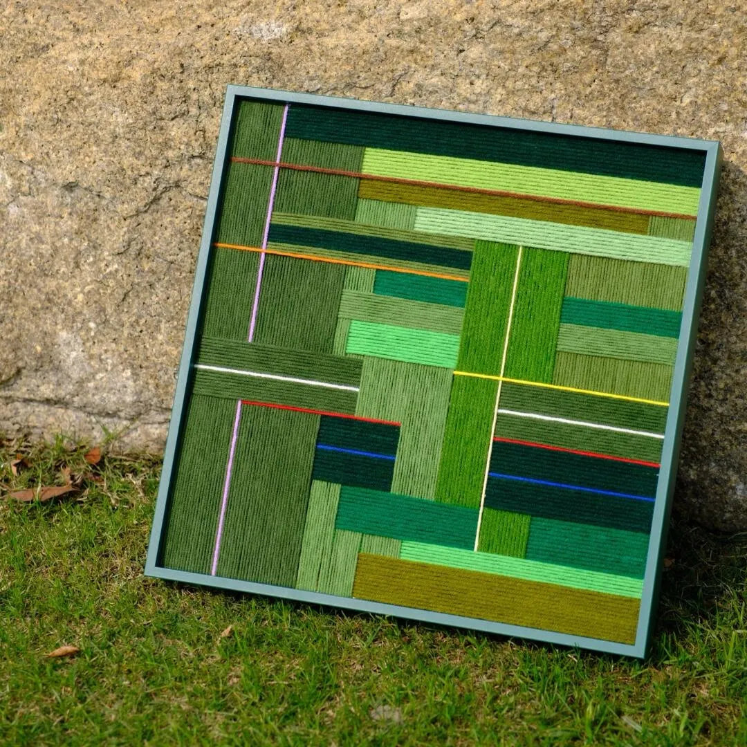 《Fresh Grassland》—woolen painting