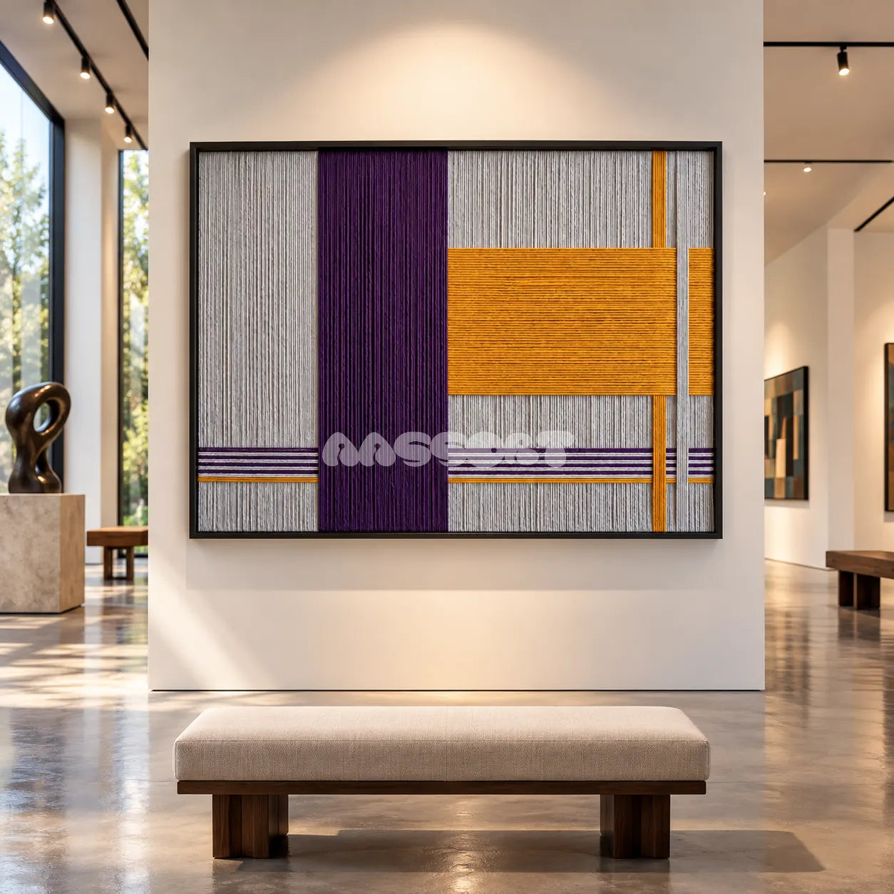 Purple Gold - Textile Art #RE073