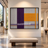 Purple Gold - Textile Art #RE073