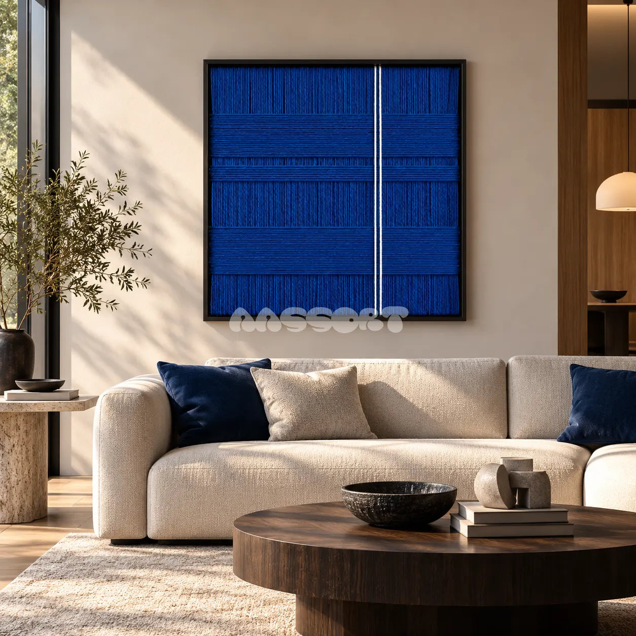 Deep Blue - Textile Art #SQ166